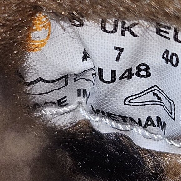 Timberland Leather Ankle Boot Womens 9 Skyla Bay Brown Faux Fur Lined A5U48 - Picture 10 of 15